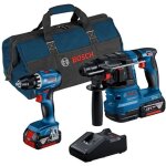 Bosch - pack 2 outils 18v gsr 18v - 45 + gbh 18v - 22 0615a50038