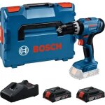 Bosch perceuse - visseuse � percussion sans fil gsb 18v - 25, 2 x batterie gba 18v 2. 0ah dans l - boxx ...