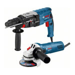 Bosch - perforateur gbh2 - 28 f + meuleuse gws 750 en coffret l - case 0615990k0z
