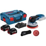 Bosch - ponceuse excentrique sans fil gex 18v - 125 / 2x batterie 4, 0 ah + chargeur en bo�te l