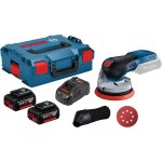 Bosch - ponceuse excentrique sans fil gex 18v - 125 / 2x batterie 5, 0 ah + chargeur en bote l