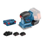 Ponceuse vibrante 18v gss 18v - 10 + 2 batteries procore 4ah + chargeur gal 18v - 40 + coffret l - boxx ...