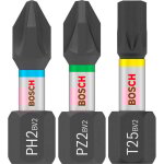 Bosch pro impact mixed pack ph2(x5) pz2(x5) t20(x5) t25(x5) t30(x5) 25 mm 25 pces - 2608521u63