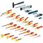 Bosch professional ? coffret d'�lectricien 37 pi�ces ? outils isol�s vde jusqu'� 10 000v ? acier au chrome ...