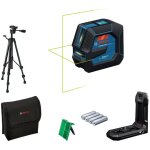 Bosch professional - laser lignes gll 20 - 22 g - bosch - avec 4 piles 1, 5v - trpied bt 150 - sacoche ...