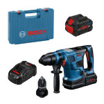 Bosch professional - marteau perforateur sans fil biturbo gbh 18v - 34 cf bosch avec 2 batteries 5, 5 ...
