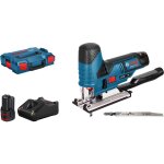 Scie sauteuse bosch gst 12v - 70 professional - 2 batteries 12 v 3. 0ah, coffret, 2 lames bois - 06015a1005 ...