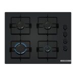 Bosch - table de cuisson a gaz srie 2 - 4 foyers - 52 x 59 x 5, 4 cm - pop6b6k30 - noir