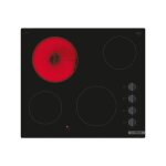 Bosch - table de cuisson vitrocramique 4 foyers commandes latrales
