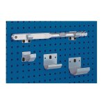 Bott - support pour tube d100xl60mm galvanis� adapt� aux panneaux perfor�s