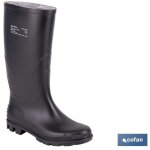 Botte de pluie haute en pvc noir ob fo sr taille 38