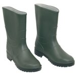 Bottes en pvc vertes � talon de 46 ? imperm�ables et antid�rapantes