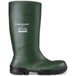 Bottes wellington hautes dunlop � bout renforc�, vertes, taille 50 ?5b