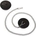 Bouchon baignoire universel[2 pices], bouchon d'evier avec 50cm chane  billes,  45. 6  42mm, bouchon ...