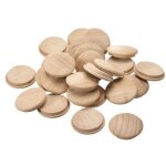 Bouchon bouton bois sourcing map 25pcs 35x30mm h�tre couvre - trous vis couvercle d�coratif pour escalier ...