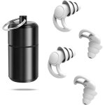 Bouchons doreilles anti bruit, r�utilisable lavable, bouchon d'oreille dormir, natation, concert, moto, ...