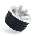 Bouchon de nettoyage d'gout de 3 pouces, couvercle de bouchon de tuyau d'expansion pratique, test mcanique ...