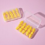 Bouchons d'oreille, 5 paires de bouchons d'oreille anti - bruit pour le sommeil, protection auditive, ...