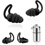 Bouchon d'oreille pour dormir, r�utilisable et lavable, bouchons doreilles anti bruit pour sommeil, natation, ...