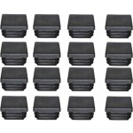 Promotion, bouchon plastique 40x40mm embout tube carre noir plastique embout bouchons d'obturation pour ...