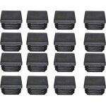 Promotion, bouchon plastique 40x40mm embout tube carre noir plastique embout bouchons d'obturation pour ...
