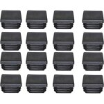 Promotion, bouchon plastique 40x40mm embout tube carre noir plastique embout bouchons d'obturation pour ...