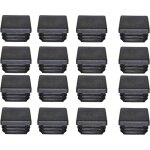 Bouchon plastique 40x40mm embout tube carre noir plastique , xu, embout bouchons d'obturation pour pieds ...