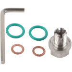 Bouchon de vidange surdimensionn� piggyback en acier inoxydable, kits de r�paration de filetage de carter ...