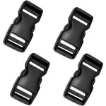 Boucles enfichables, 4 pcs boucles en plastique � d�clenchement lat�ral, 25 mm boucle de sangle de sac ...