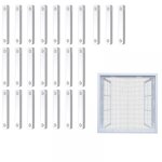 Boucles de montage de fen�tre, 24 aimants de fen�tre anti - moustiques, aimants de fen�tre autocollants, ...