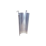 Bouclier de protection m�tallique pour goulotte - 240 mm - dimos