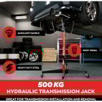 Boudech - hack - v�rin hydraulique de fosse max 500 kg h210 cm pour transmission moteur auto avec roues ...