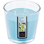 Candle parfume aux fleurs de tiar de 500 g ? dure de combustion de 40 heures, finition de base, cire ...