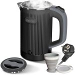 Bouilloire �lectrique portable avec tasse pliante, 800ml voyage bouilloire �lectrique cuisson rapide ...