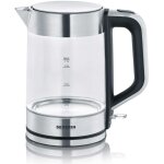 Bouilloire �lectrique severin wk 3420 1, 7 l 2200 w noir, inox, transparent