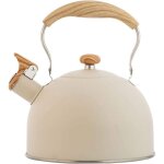 Bouilloire sifflante, 2. 5l bouilloire sifflante, induction gaz bouilloire en acier inoxydable bouilloire ...