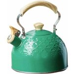 Bouilloire bouilloire � sifflet en acier inoxydable 2, 5 l pour po�le � bois � induction et � gaz