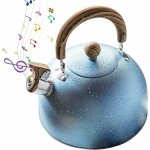 Bouilloire  sifflet, bouilloire pour cuisinire bouilloire  eau chaude en acier inoxydable avec sifflet ...