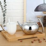 Bouilloire th�i�re en inox, 2l th�i�re �paissie en acier inoxydable avec tamisbouilloire et flacon avec ...