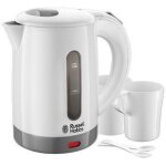 Bouilloire de voyage 0, 85l 1000w, 2 tasses et cuill�res incluses - 23840 - 70 travel russel hobbs - ...