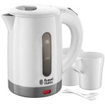 Bouilloire de voyage 0, 85l 1000w, 2 tasses et cuill�res incluses - 23840 - 70 travel russel hobbs - ...