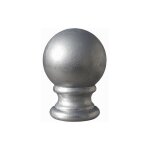 Boule avec support - hauteur 85mm largeur 55mm base �45mm - aluminium - � visser deco fer forge
