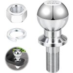 Boule attelage, 50mm 3, 5t boule attelage remorque, boulon  tte sphrique 22 mm, boule d'attelage pour ...