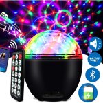 Boule disco led 16 couleurs lumiere disco �clairage de discoth�que lampe de sc�ne lumiere avec bluetooth ...
