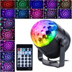 Boule � facettes avec 15 lumi�res led disco ball light disco effets de lumi�re rvb led pour halloween ...