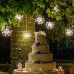 Boule lumineuse � branches argent�e 30cm 80 led blanc chaud flash lotti