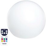 Boule lumineuse sans fil flottante led bobby multicolore poly�thyl�ne d50cm