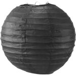 Skylantern - boule papier noir 20cm - lampion papier en papier de riz - lanterne japonaise noir pour ...