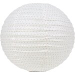 Boule papier 30 cm collection rose gold et pois