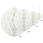 Boule de papier, blanche, 30 cm